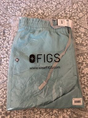 Figs Seaglass Davia High-Waisted Straight-Leg Scrub Pants